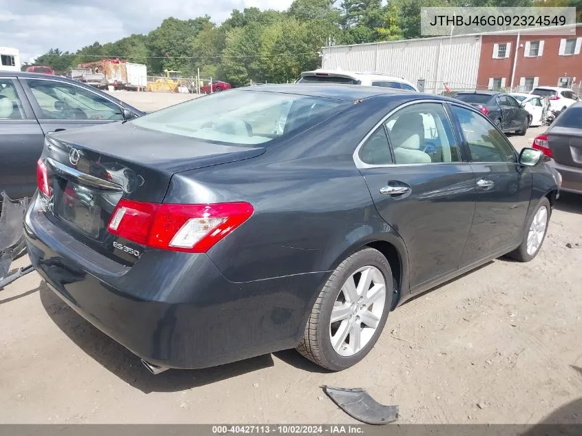 2009 Lexus Es 350 VIN: JTHBJ46G092324549 Lot: 40427113