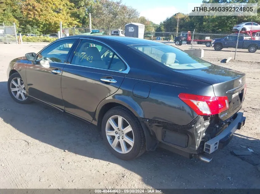 2009 Lexus Es 350 VIN: JTHBJ46G392324805 Lot: 40444663