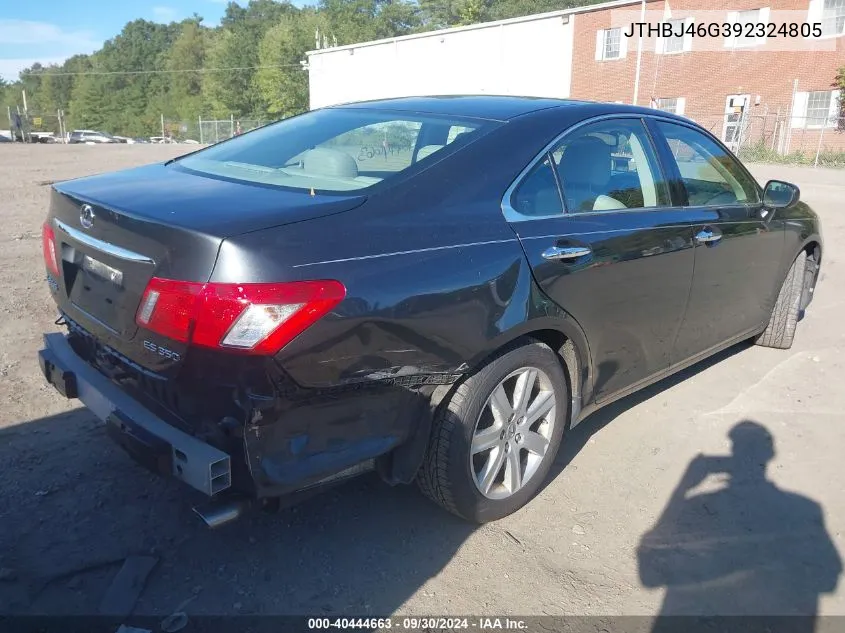 2009 Lexus Es 350 VIN: JTHBJ46G392324805 Lot: 40444663