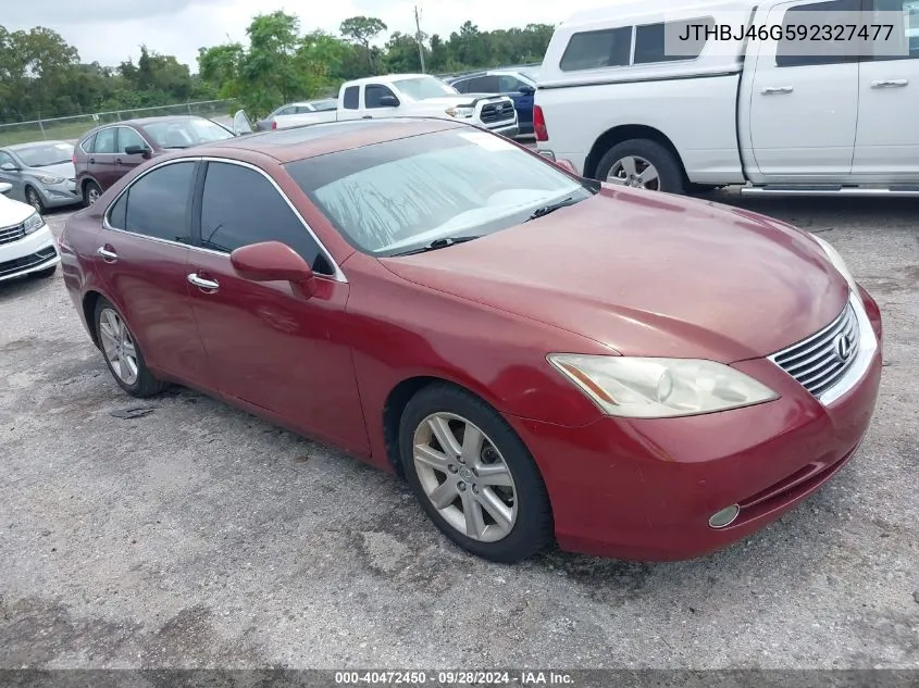 2009 Lexus Es 350 VIN: JTHBJ46G592327477 Lot: 40472450