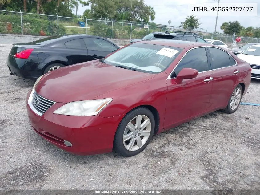 2009 Lexus Es 350 VIN: JTHBJ46G592327477 Lot: 40472450