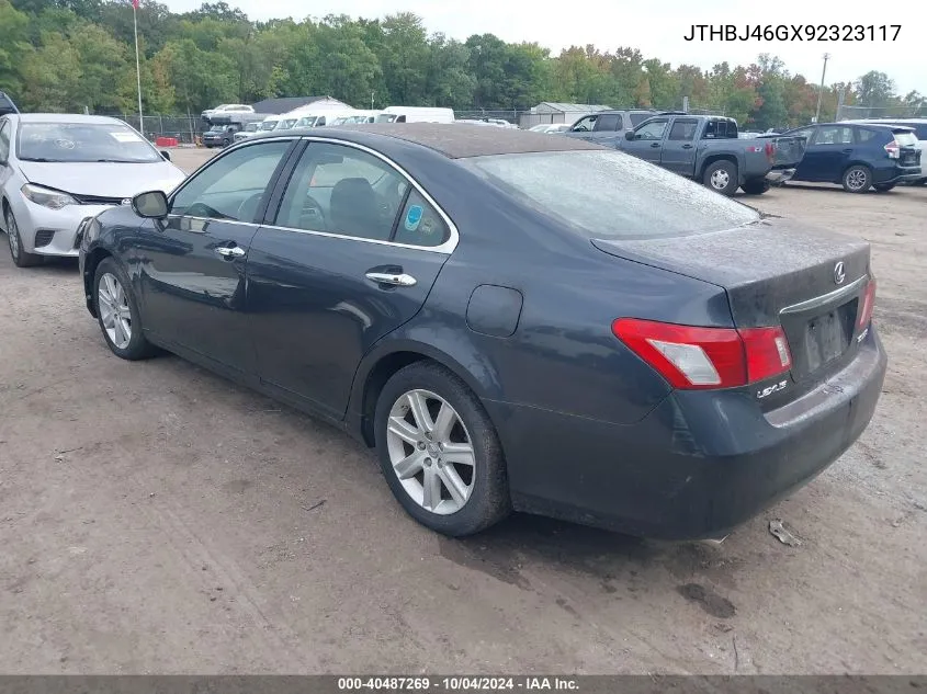 2009 Lexus Es 350 VIN: JTHBJ46GX92323117 Lot: 40487269