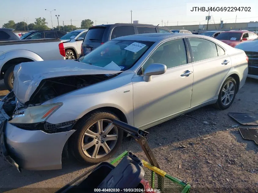 2009 Lexus Es 350 VIN: JTHBJ46G692294702 Lot: 40492030