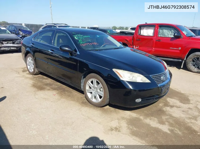 2009 Lexus Es 350 VIN: JTHBJ46G792308574 Lot: 40493480