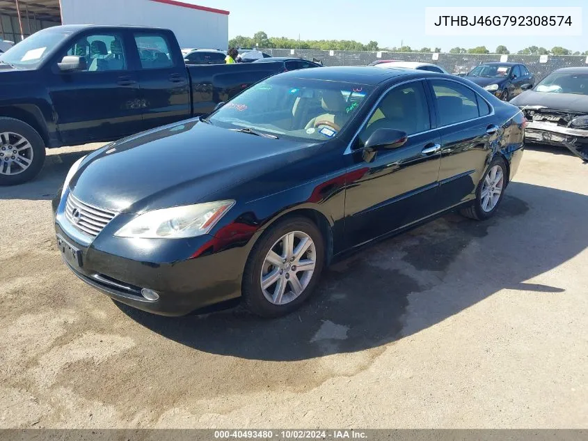 2009 Lexus Es 350 VIN: JTHBJ46G792308574 Lot: 40493480