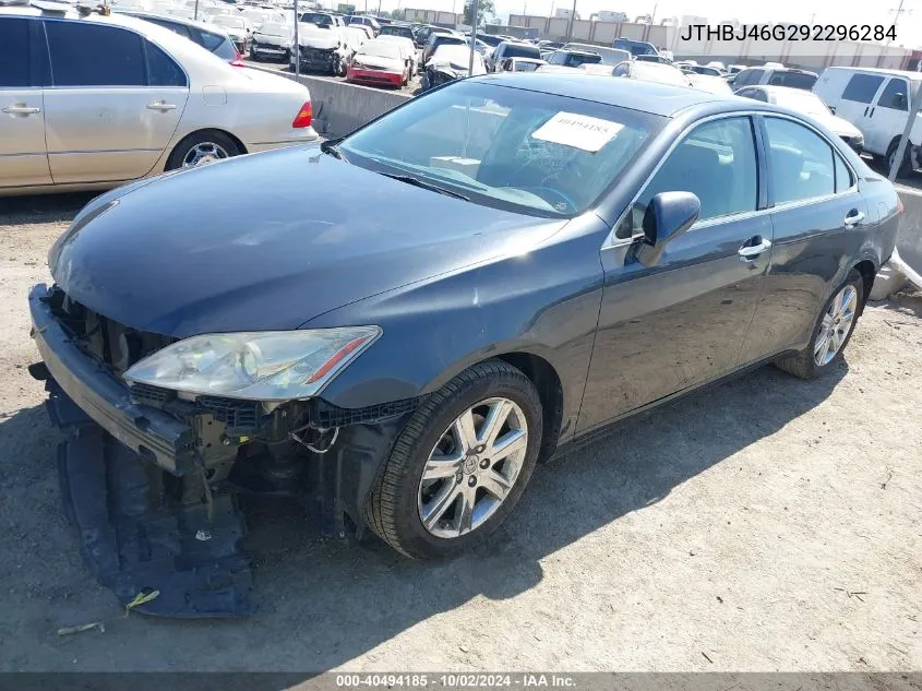 2009 Lexus Es 350 VIN: JTHBJ46G292296284 Lot: 40494185