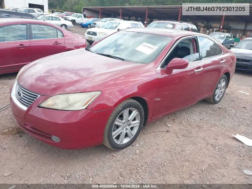 2009 Lexus Es 350 VIN: JTHBJ46G792301205 Lot: 40500864