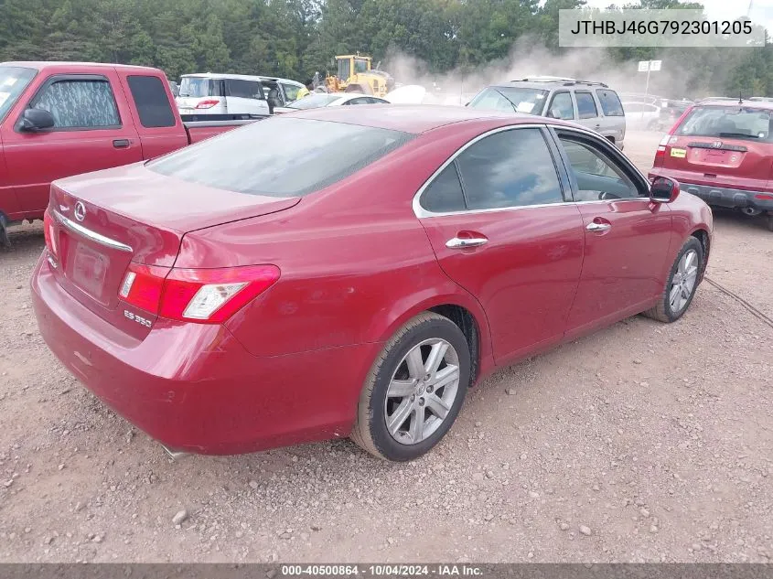 2009 Lexus Es 350 VIN: JTHBJ46G792301205 Lot: 40500864