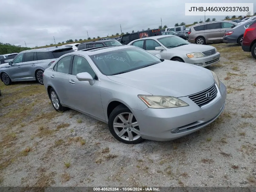 2009 Lexus Es 350 VIN: JTHBJ46GX92337633 Lot: 40525284