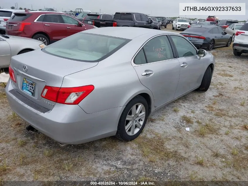 2009 Lexus Es 350 VIN: JTHBJ46GX92337633 Lot: 40525284