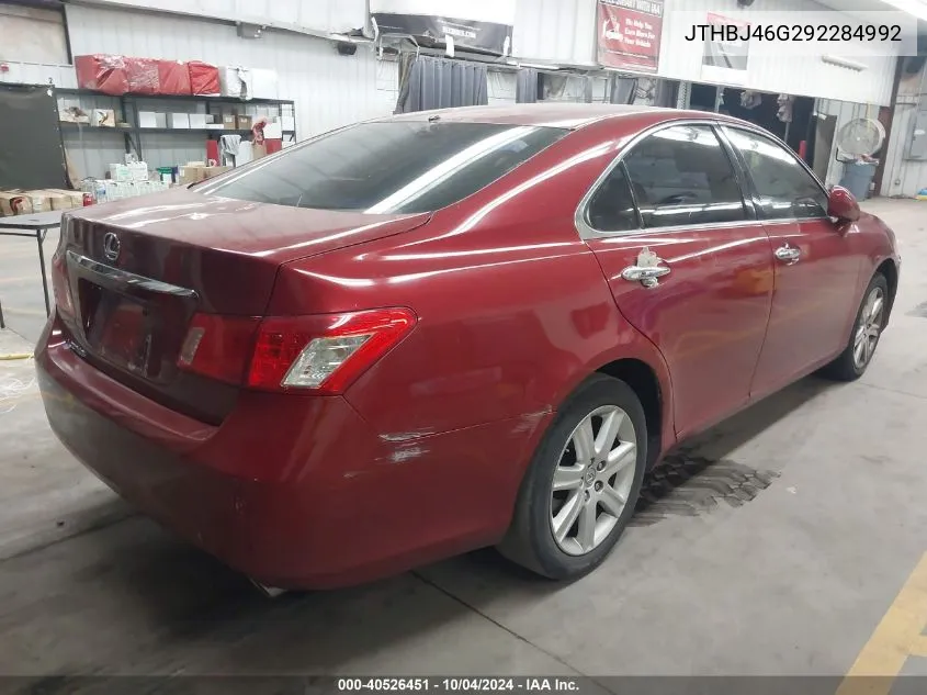 2009 Lexus Es 350 VIN: JTHBJ46G292284992 Lot: 40526451