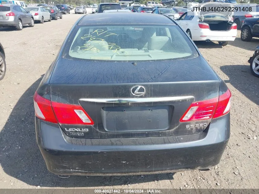 2009 Lexus Es 350 VIN: JTHBJ46G292291408 Lot: 40527442