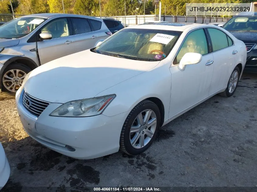 2009 Lexus Es 350 VIN: JTHBJ46G292332829 Lot: 40661184