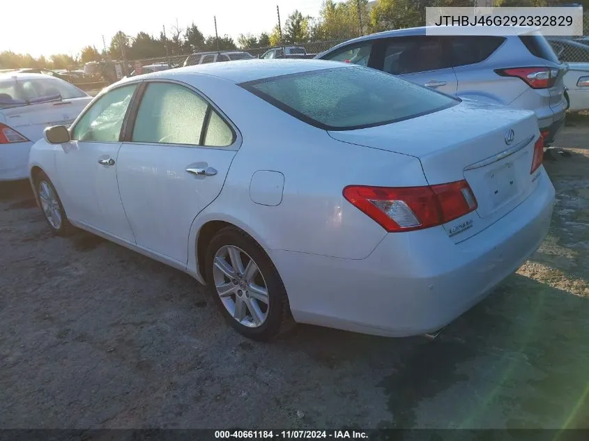 2009 Lexus Es 350 VIN: JTHBJ46G292332829 Lot: 40661184