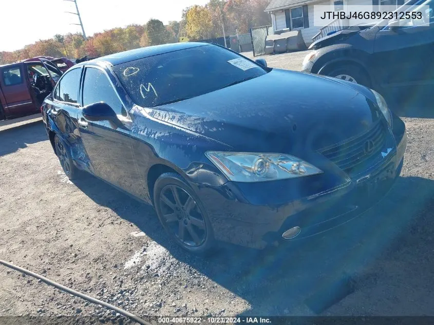 2009 Lexus Es 350 VIN: JTHBJ46G892312553 Lot: 40675922