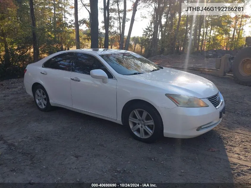 2009 Lexus Es 350 VIN: JTHBJ46G192286281 Lot: 40698690