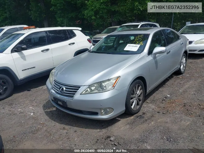 2010 Lexus Es 350 VIN: JTHBK1EG7A2352396 Lot: 39330480