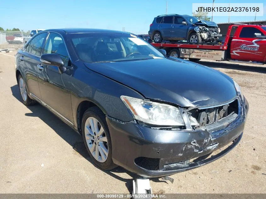 2010 Lexus Es 350 VIN: JTHBK1EG2A2376198 Lot: 39395129