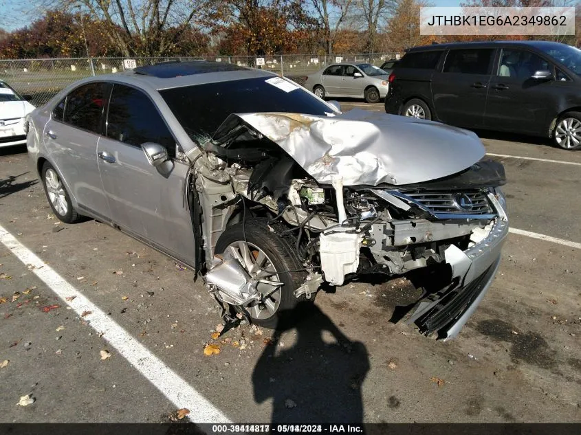 2010 Lexus Es 350 VIN: JTHBK1EG6A2349862 Lot: 39414817