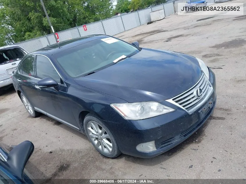 JTHBK1EG8A2365562 2010 Lexus Es 350