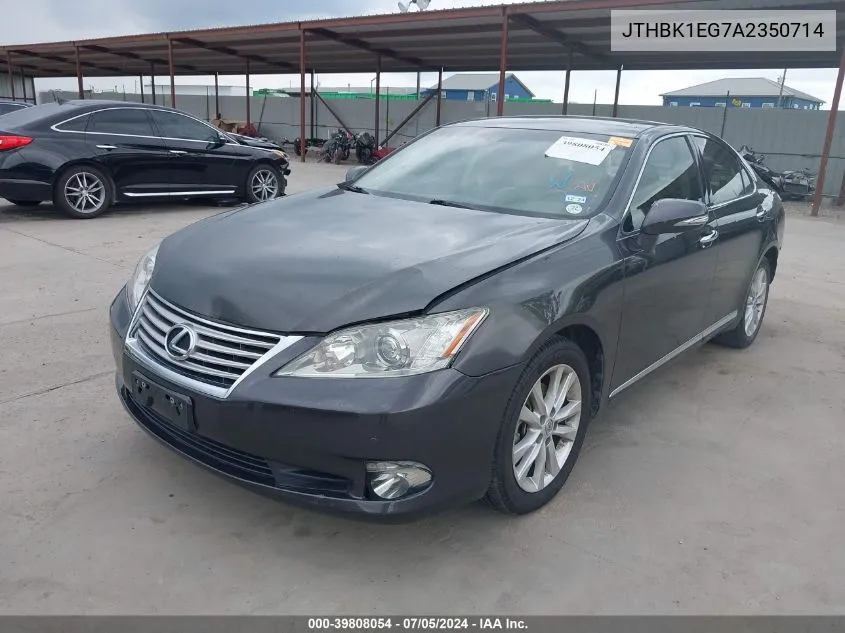 2010 Lexus Es 350 VIN: JTHBK1EG7A2350714 Lot: 39808054