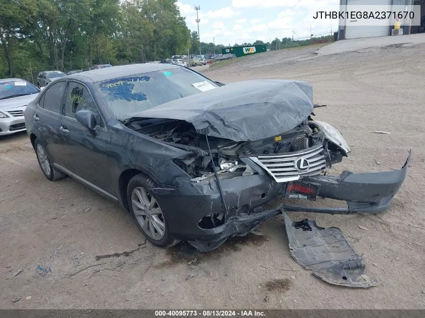 2010 Lexus Es 350 VIN: JTHBK1EG8A2371670 Lot: 40095773