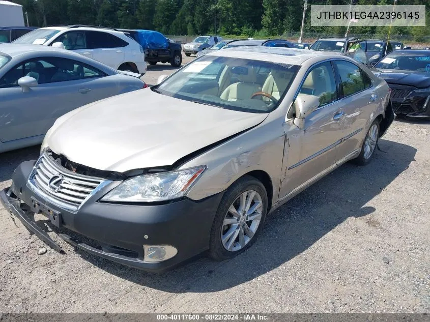 2010 Lexus Es 350 VIN: JTHBK1EG4A2396145 Lot: 40117600