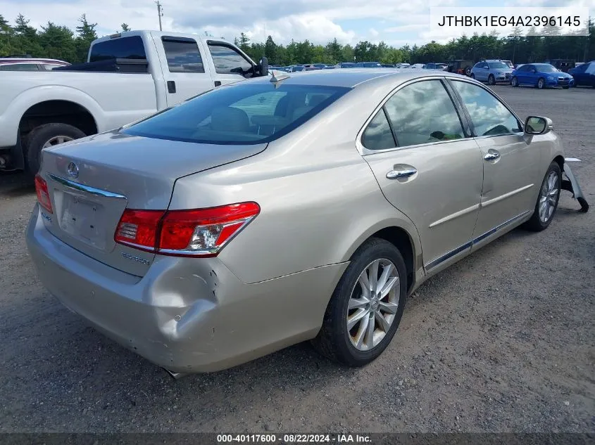 2010 Lexus Es 350 VIN: JTHBK1EG4A2396145 Lot: 40117600