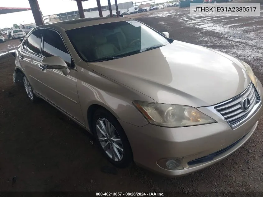 JTHBK1EG1A2380517 2010 Lexus Es 350