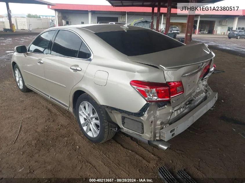 JTHBK1EG1A2380517 2010 Lexus Es 350