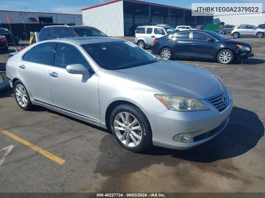 JTHBK1EG0A2379522 2010 Lexus Es 350