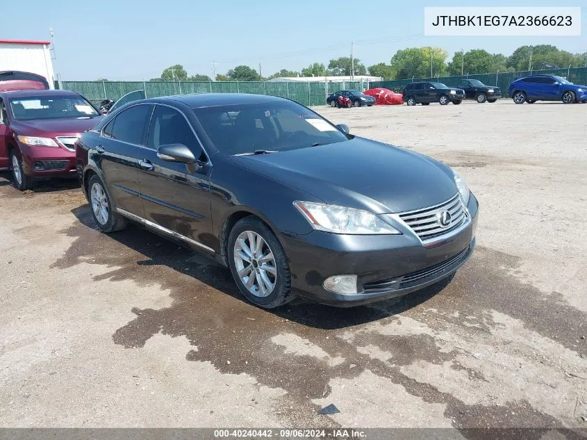 2010 Lexus Es 350 VIN: JTHBK1EG7A2366623 Lot: 40240442