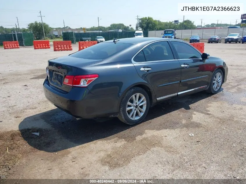 2010 Lexus Es 350 VIN: JTHBK1EG7A2366623 Lot: 40240442