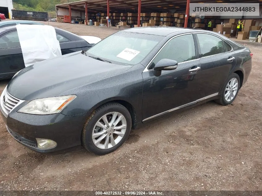 2010 Lexus Es 350 VIN: JTHBK1EG0A2344883 Lot: 40272532