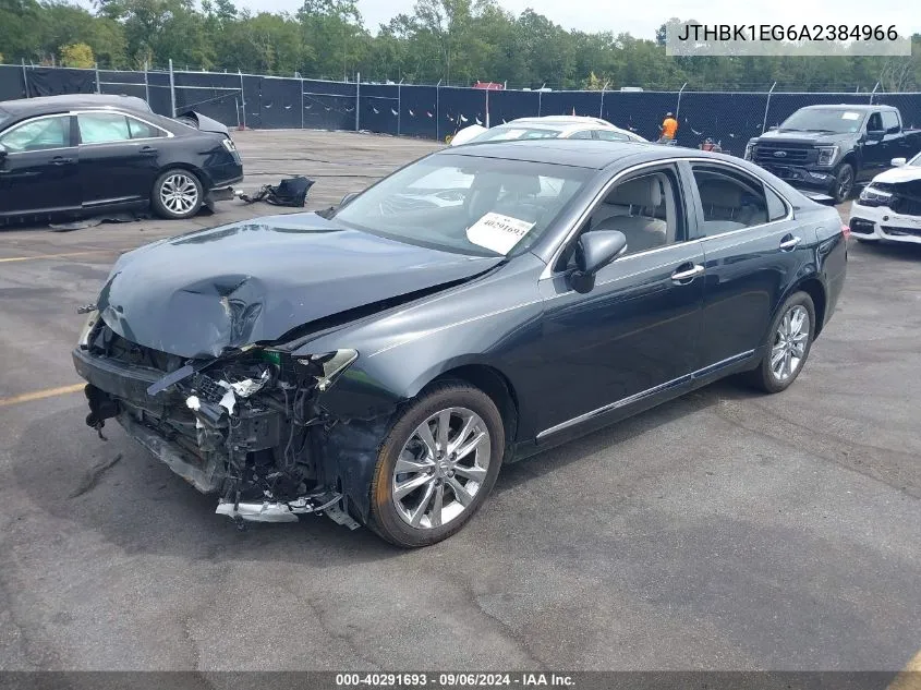 2010 Lexus Es 350 VIN: JTHBK1EG6A2384966 Lot: 40291693