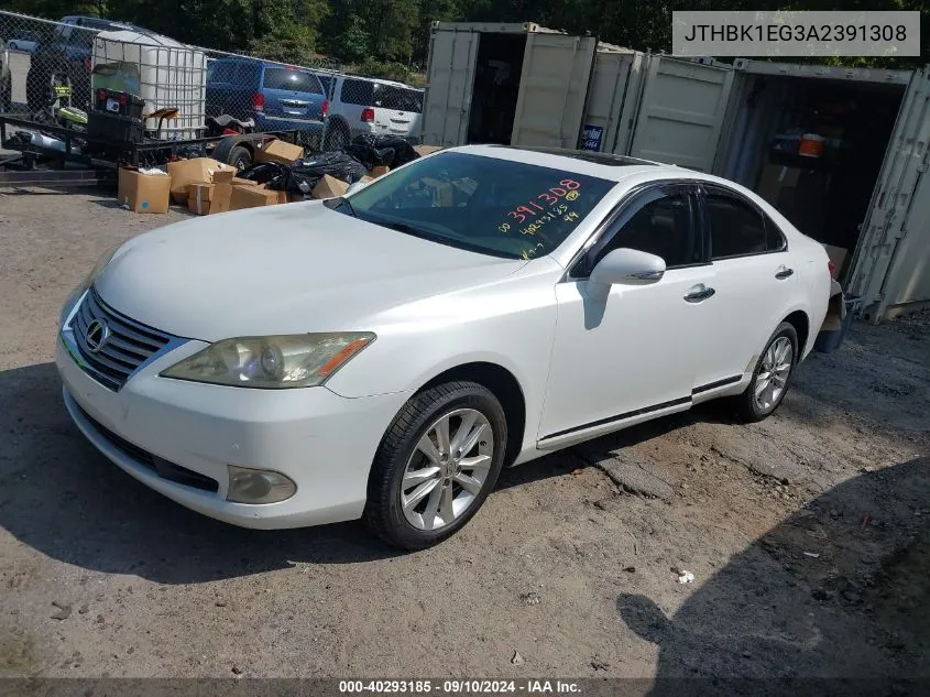 2010 Lexus Es 350 VIN: JTHBK1EG3A2391308 Lot: 40293185