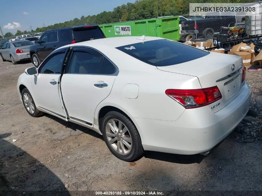 2010 Lexus Es 350 VIN: JTHBK1EG3A2391308 Lot: 40293185