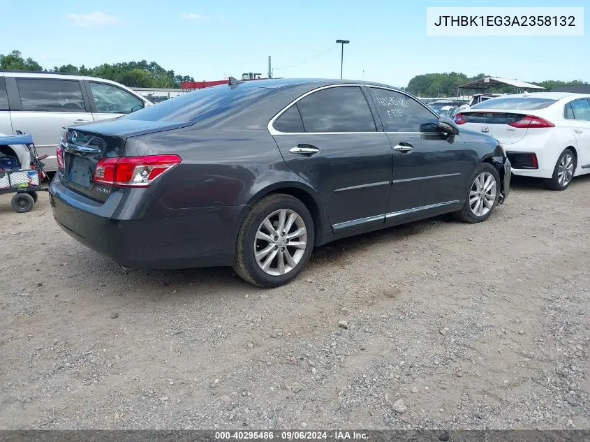 2010 Lexus Es 350 VIN: JTHBK1EG3A2358132 Lot: 40295486