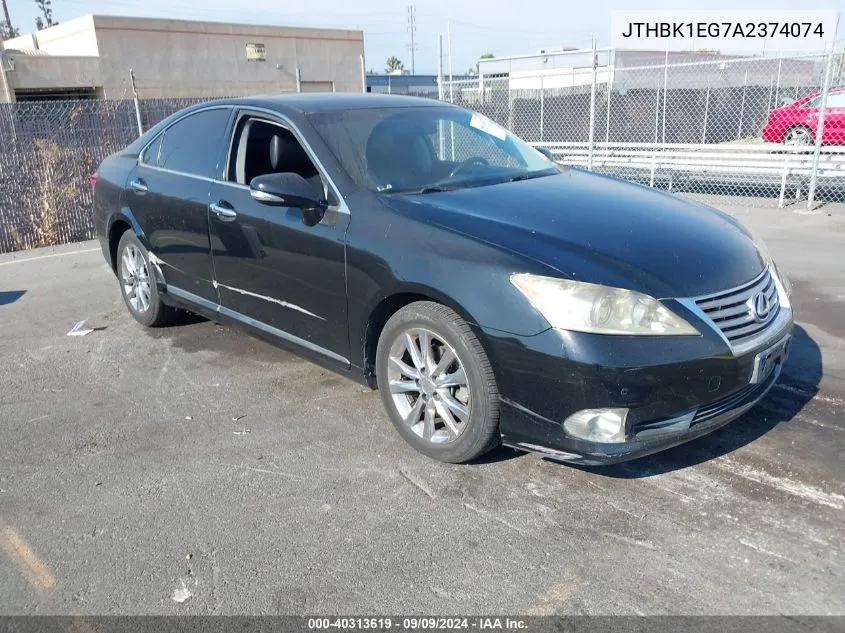 2010 Lexus Es 350 VIN: JTHBK1EG7A2374074 Lot: 40313619