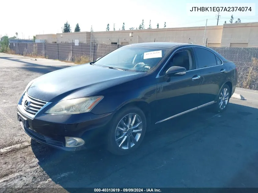 JTHBK1EG7A2374074 2010 Lexus Es 350