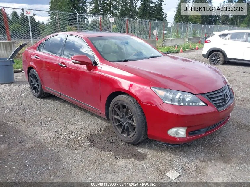 2010 Lexus Es 350 VIN: JTHBK1EG1A2383336 Lot: 40313988