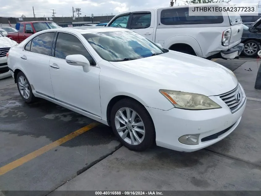 2010 Lexus Es 350 350 VIN: JTHBK1EG5A2377233 Lot: 40316588