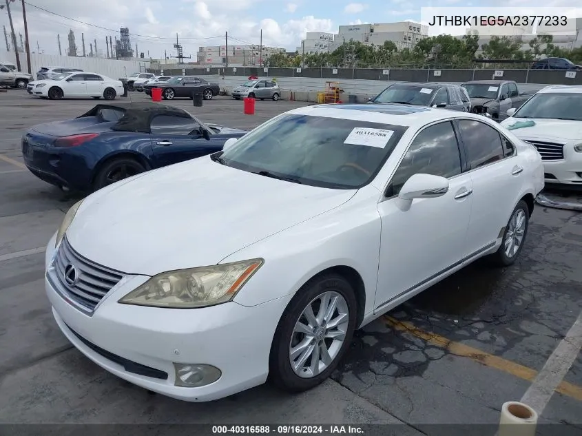 JTHBK1EG5A2377233 2010 Lexus Es 350 350