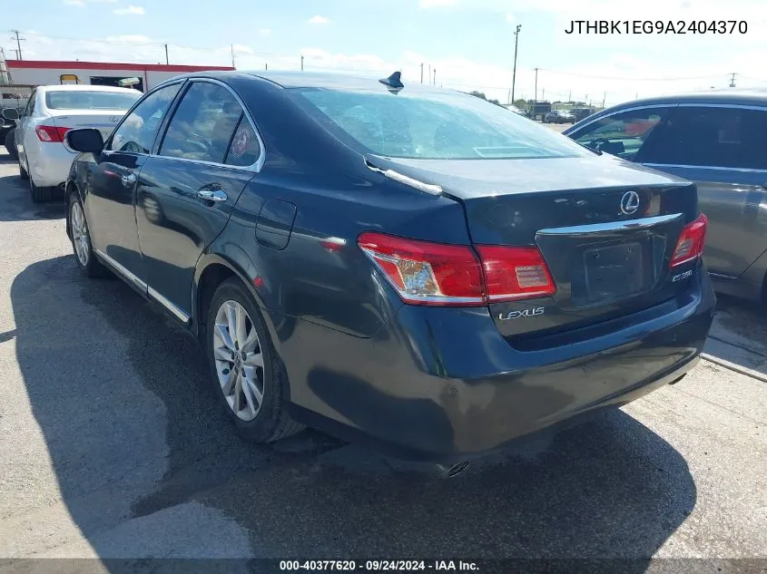 2010 Lexus Es 350 VIN: JTHBK1EG9A2404370 Lot: 40377620