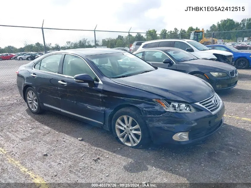 2010 Lexus Es 350 VIN: JTHBK1EG5A2412515 Lot: 40379726