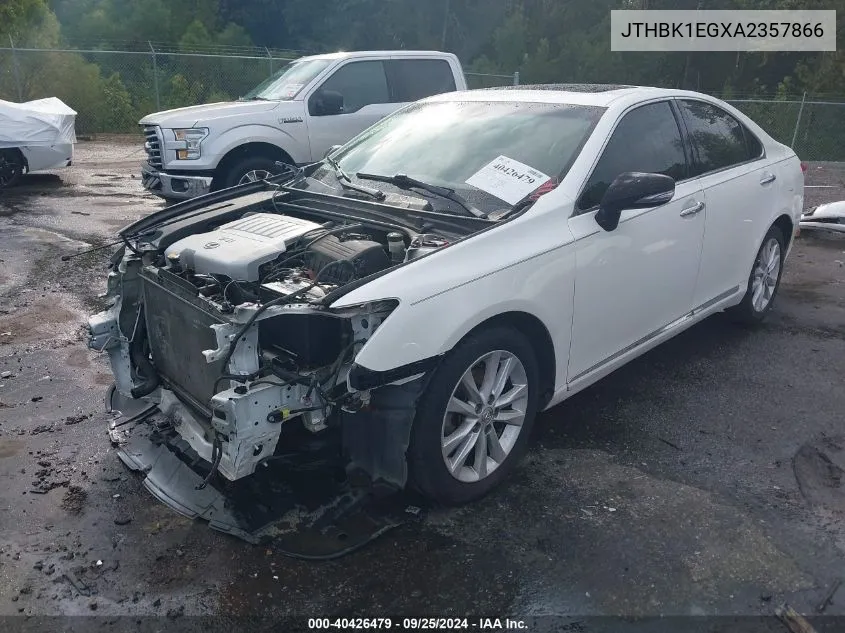 2010 Lexus Es 350 VIN: JTHBK1EGXA2357866 Lot: 40426479