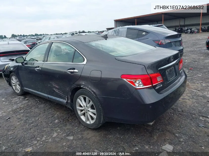 JTHBK1EG7A2368632 2010 Lexus Es 350