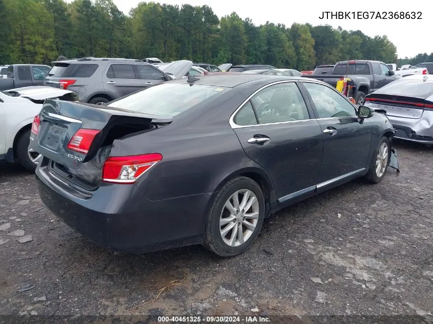 2010 Lexus Es 350 VIN: JTHBK1EG7A2368632 Lot: 40451325