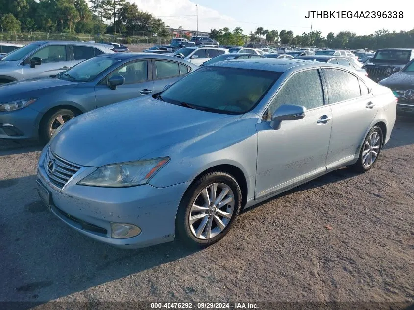 JTHBK1EG4A2396338 2010 Lexus Es 350