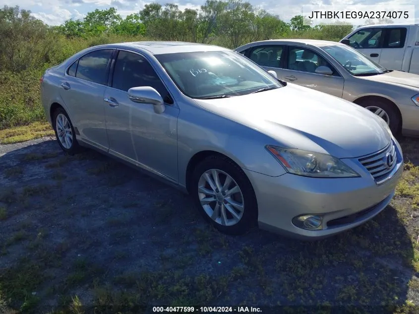 JTHBK1EG9A2374075 2010 Lexus Es 350